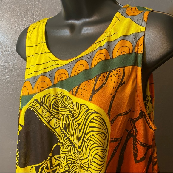 NF KAFTAN Boho African Woman Polyester Mumu Umbrella Tunic Dress - Picture 14 of 16